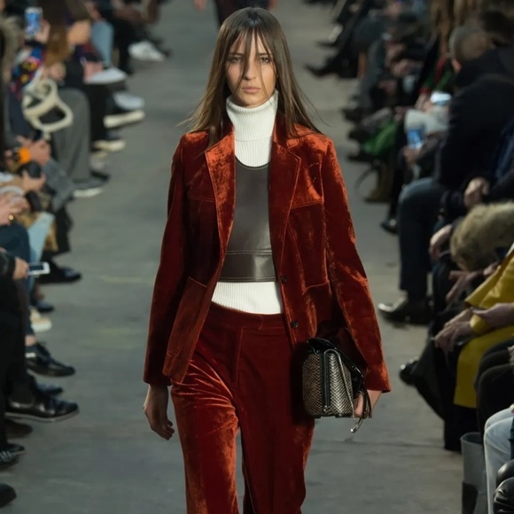 Phillip Lim 3.1 Tailored Blue Velvet Blazer - Picture 15 of 15